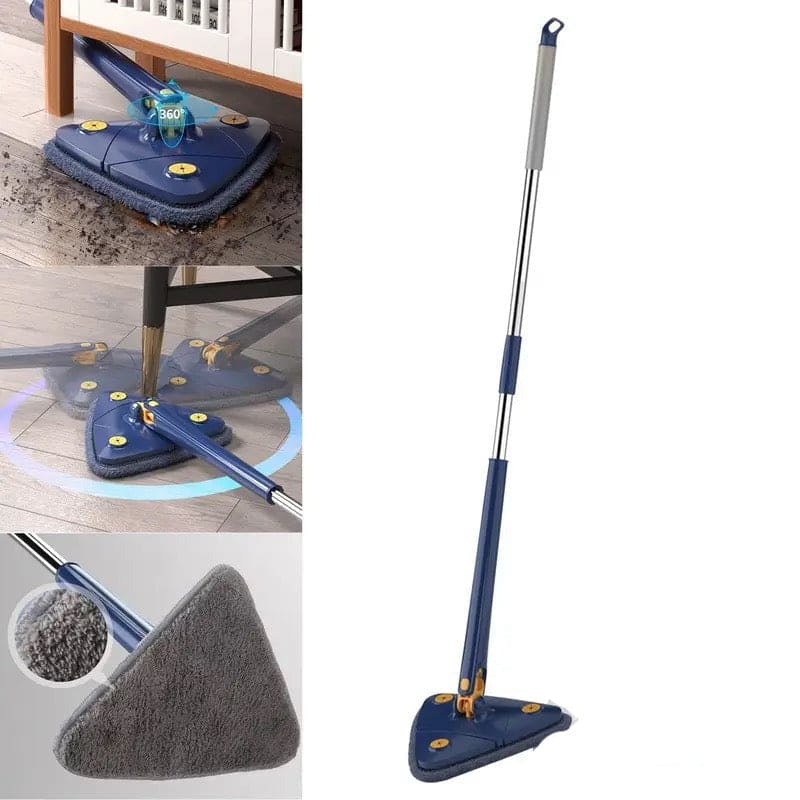 Triangle Extendable Cleaning Mop, 360° Rotatable Squeeze Mop, Multipurpose Cleaning Brush, Floor Window Cleaning Squeegee Mop, Mop Cleaner for Kitchen Toilet, Automatic Wringer Mop, Adjustable Telescopic Mop Triangle Extendable Cleaning Mop, 360° Rotatable Squeeze Mop, Multipurpose Cleaning Brush, Floor Window Cleaning Squeegee Mop, Mop Cleaner for Kitchen Toilet, Automatic Wringer Mop, Adjustable Telescopic Mop